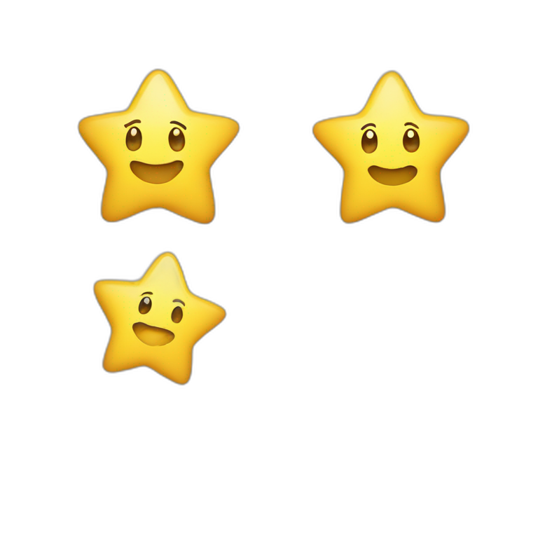 Charming smiling star in yellow with rosy cheeks Emoji Create & Combine New Emojis
