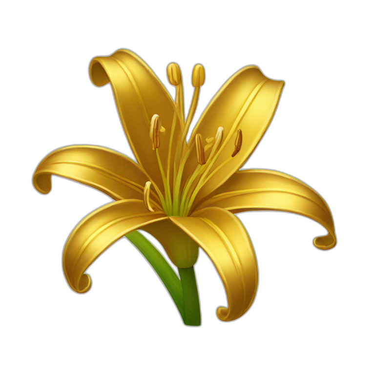 gold lily flower Emoji Create & Combine New Emojis