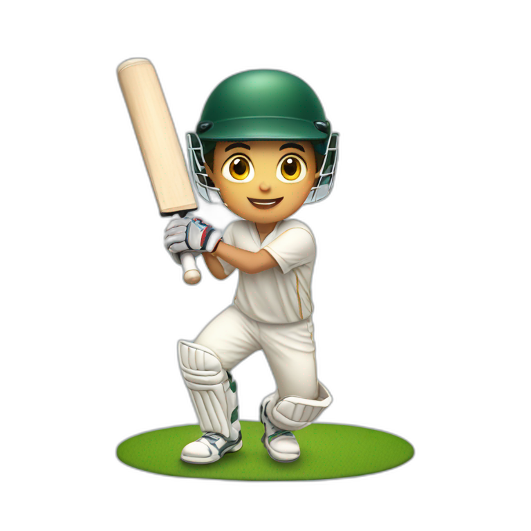 A BOY PLAYING cricket Emoji Create & Combine New Emojis