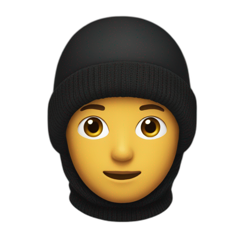 Lacoste black balaclava boy Emoji Create & Combine New Emojis