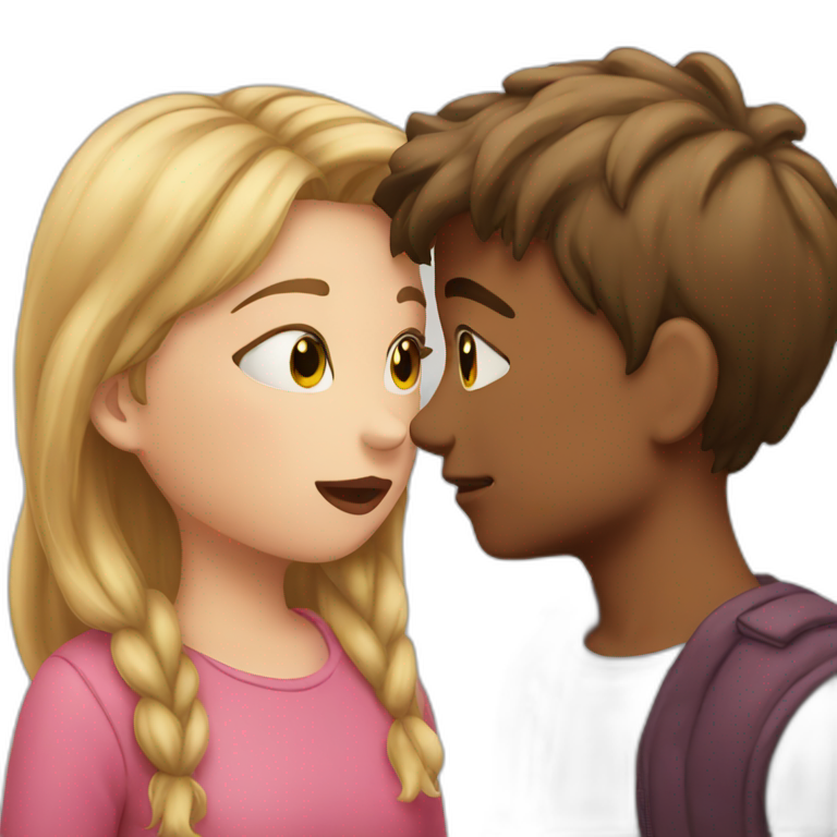 Boy and girl kissing Emoji Create & Combine New Emojis