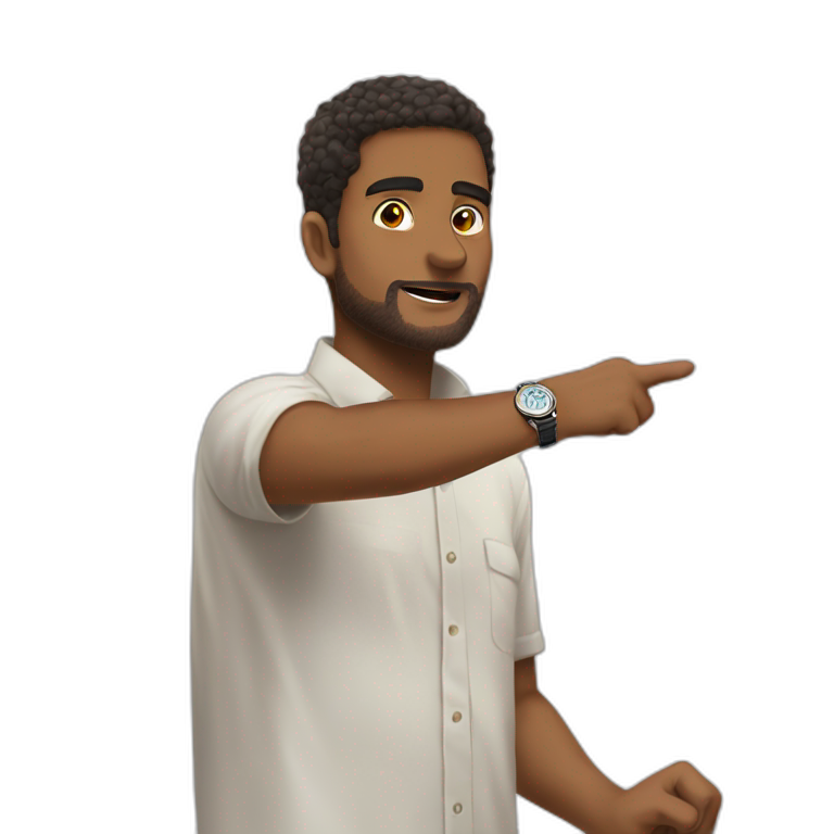 pointing boy with wristwatch Emoji Create & Combine New Emojis