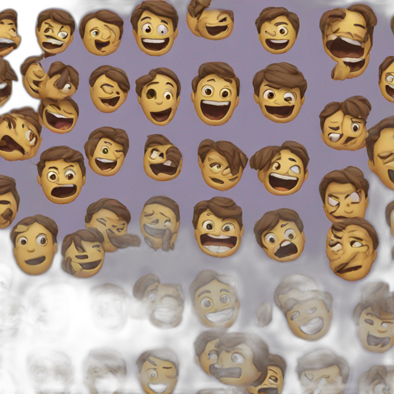 This emoji 😁 turns into a terrifying emoji with the same laugh Emoji