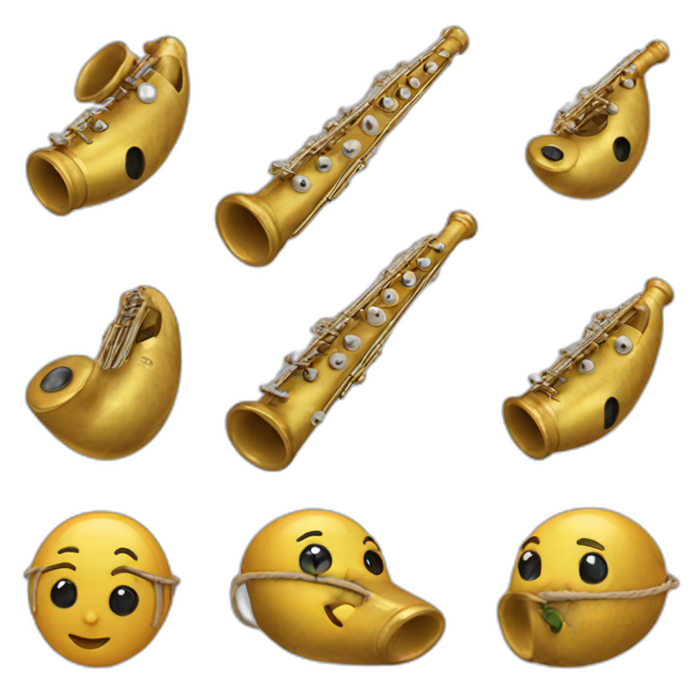 Ocarina wind musical device Emoji Create & Combine New Emojis