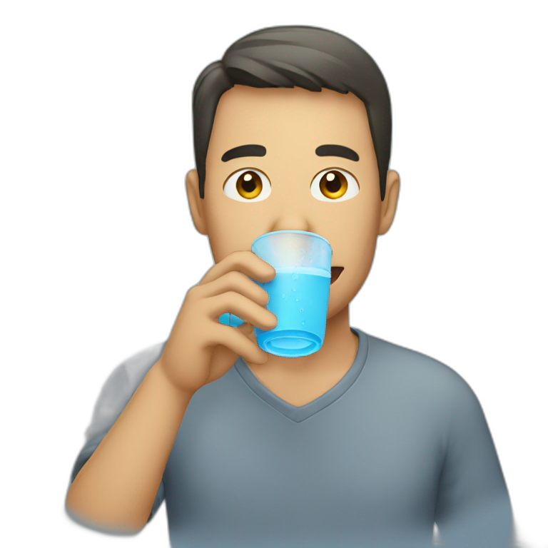 A man drinking water Emoji Create & Combine New Emojis