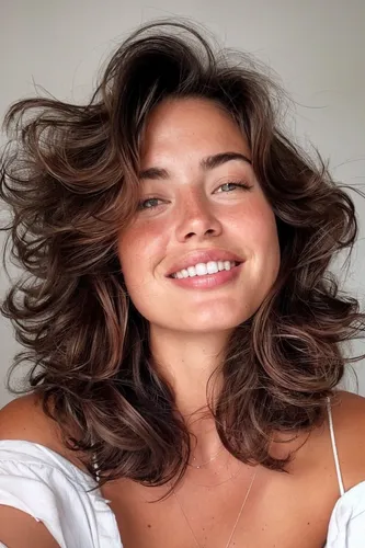 Try on this natural, wavy and voluminous hairstyle perfect for a fresh and effortless look.