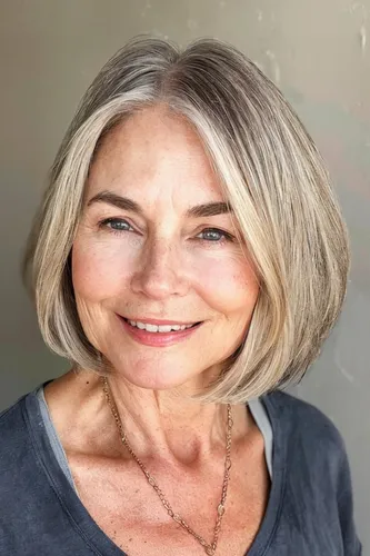 Try on a stylish bob haircut