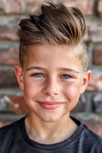 Try on this trendy hairstyle with short sides and a longer, tousled top, featuring a dynamic flow and varied lengths for a stylish look.
