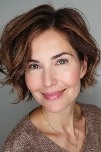 try on this stylish short wavy hairstyle for a fresh and modern look.