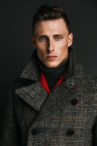 Try on a short, styled hairstyle featuring textured top with shorter sides.