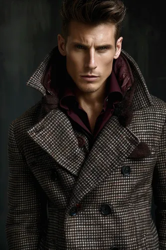 Try on this sleek swept-back hairstyle.