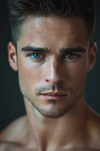 Try on this textured, short hairstyle visible on a person.