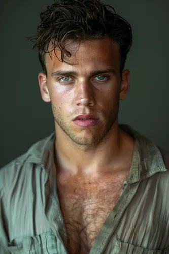 Try on this messy, textured hairstyle that appears slightly tousled, adding a casual and stylish flair.