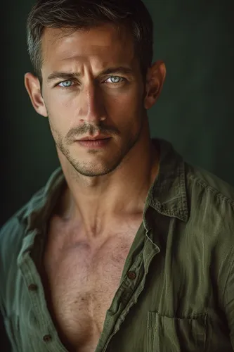 Try on a styled short hairstyle, adding a refined and groomed appearance to this look.