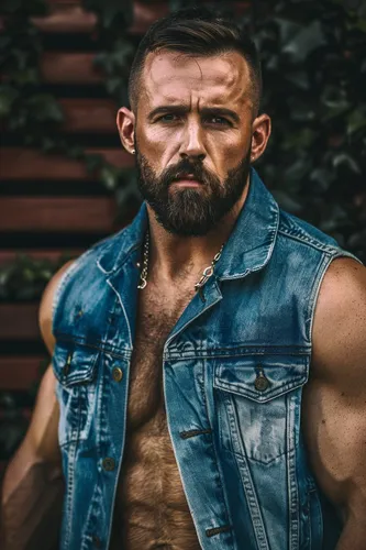 Try on a slicked-back hairstyle with a neatly groomed short beard