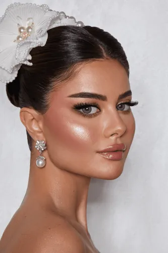 try on a sleek bun hairstyle, featuring neatly combed and tightly pulled back hair, gathered into a polished bun at the back of the head