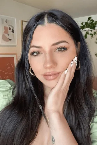 try on braided and long hairstyle