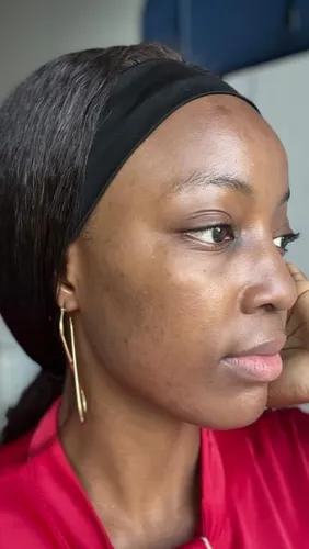 Try on this sleek, straight hairstyle that drapes elegantly past the shoulders with a subtle, natural luster.