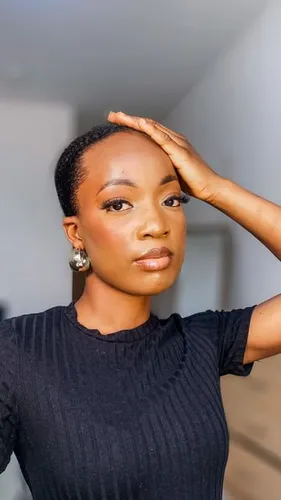 Try on this elegant short hairstyle, neatly combed for a polished look.