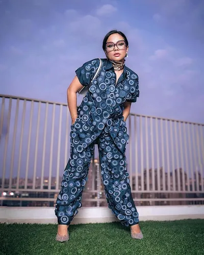 Try on a business chic look featuring short hair and glasses