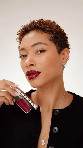 try on a short curly hairstyle