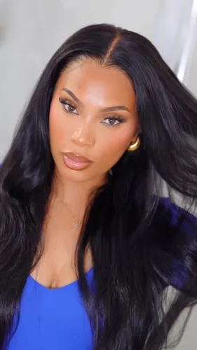 Try on this straight long hairstyle, featuring sleek, flowing locks that enhance the graceful and polished appearance.