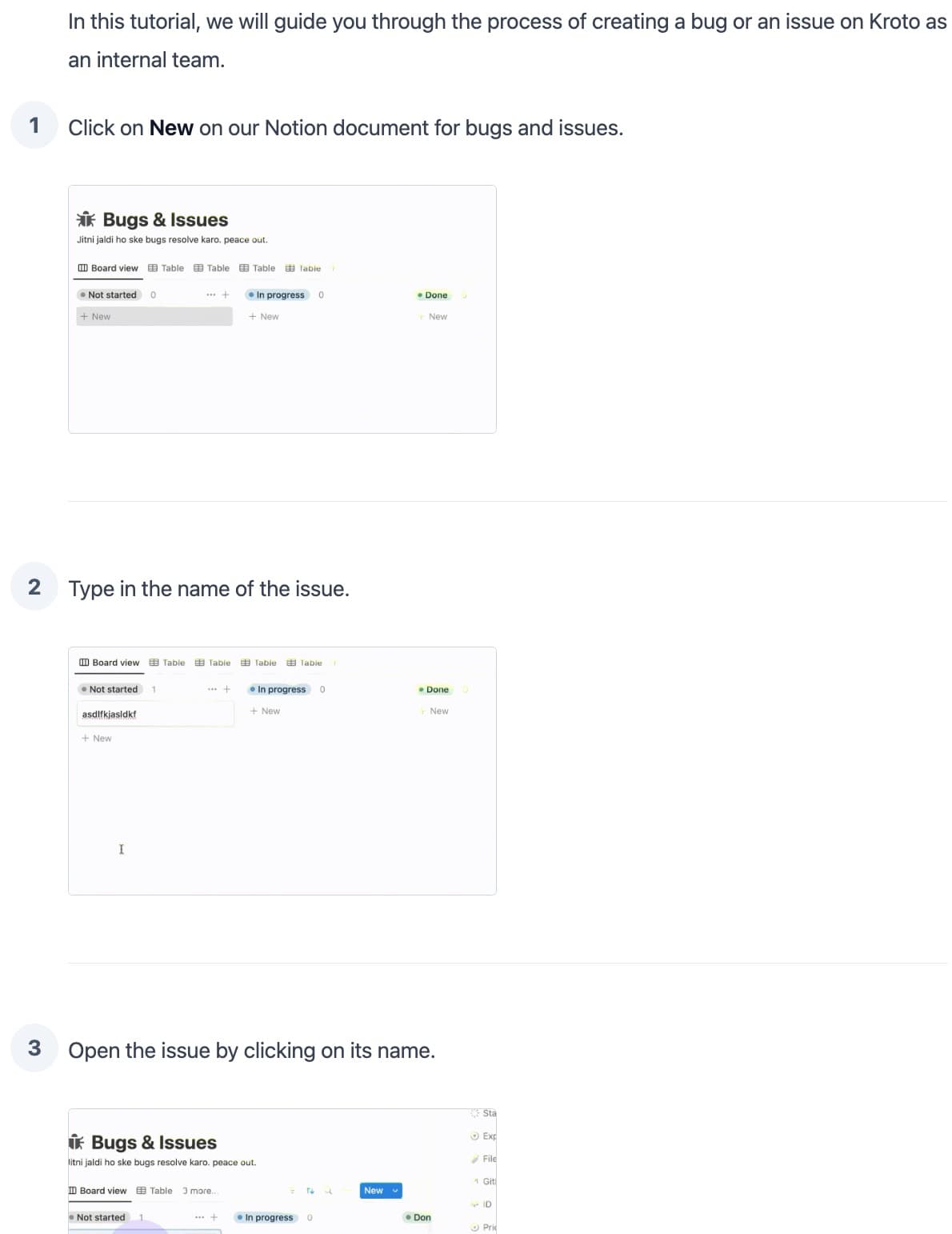 Process Documentation