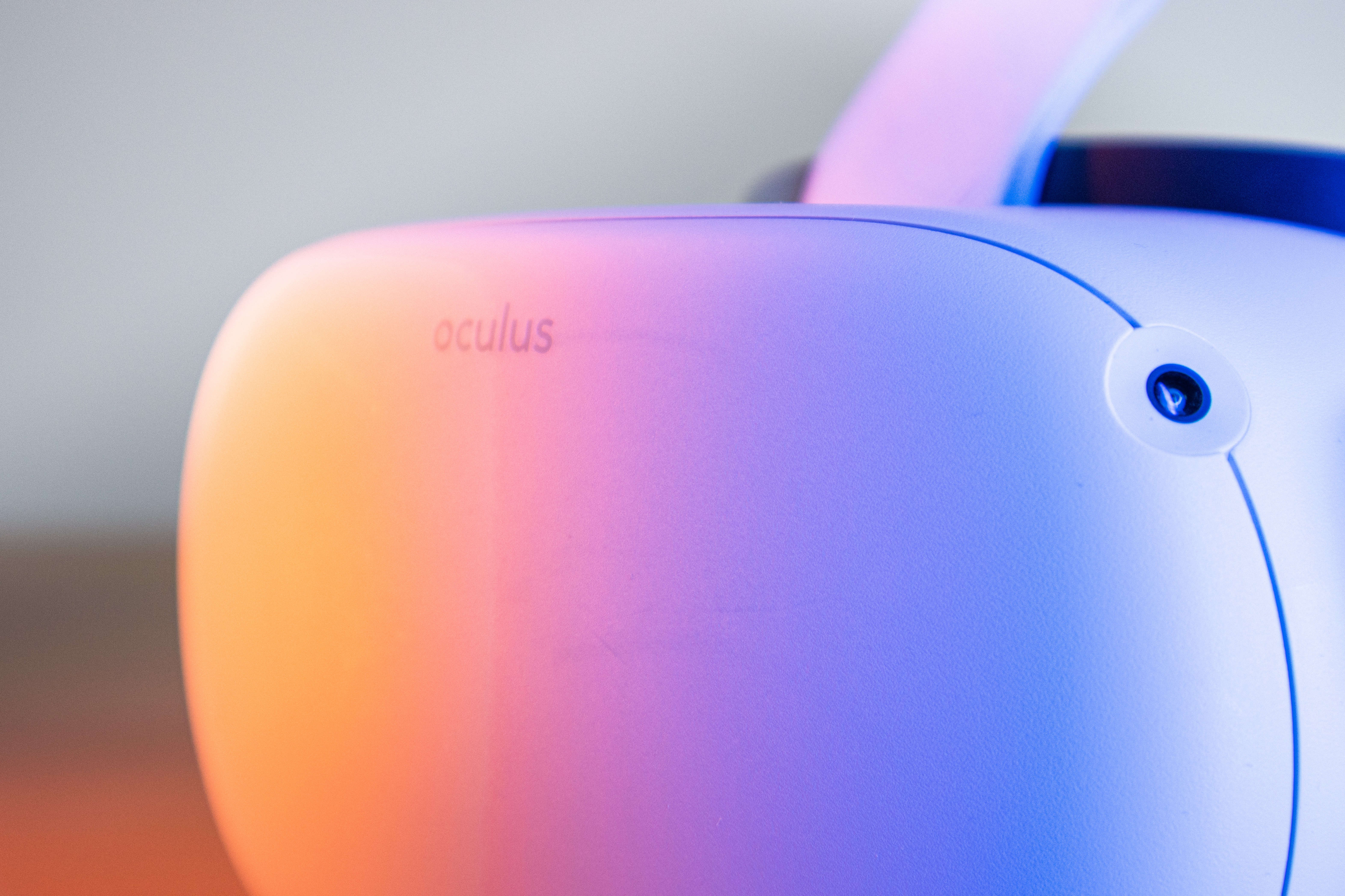Close up of an Oculus VR headset